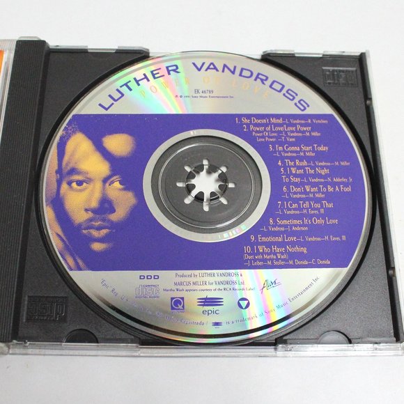 2 Luther Vandross CDs - Power of Love & Any Love - 19 Total Songs or Titles - Picture 6 of 13